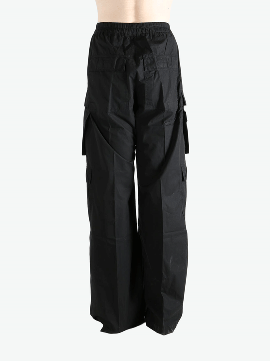 Black pants, back view