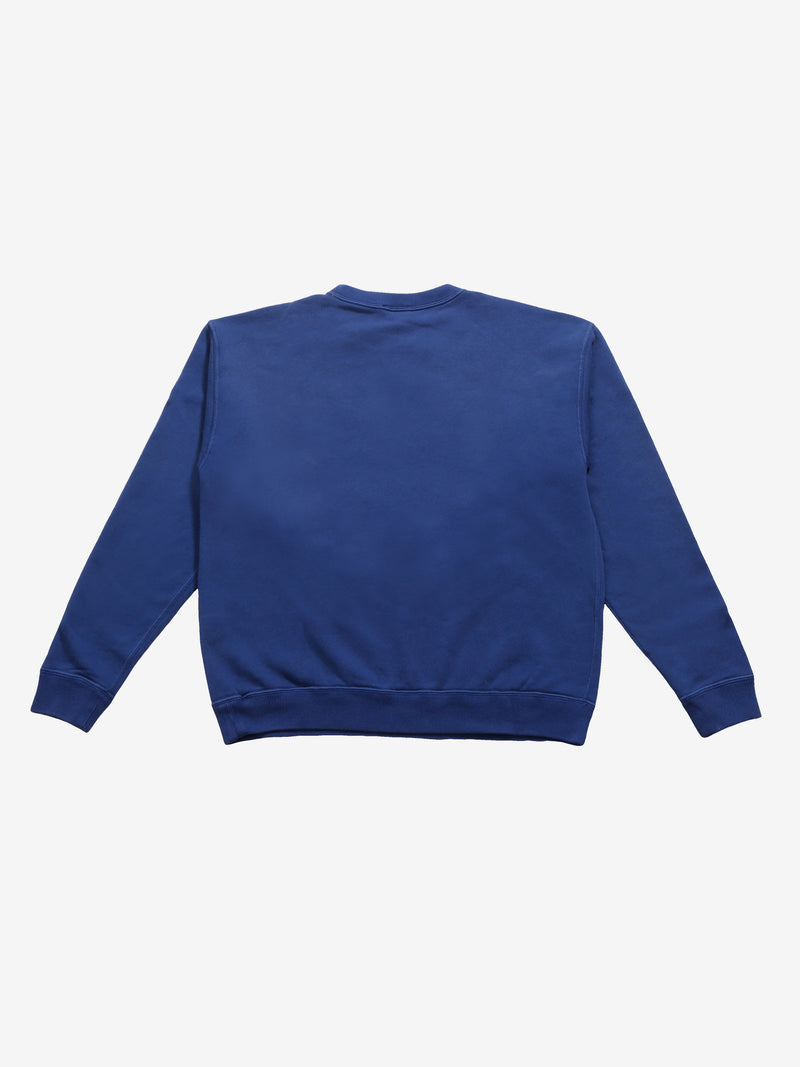 Blue shirts, back view