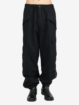 DRIES VAN NOTEN - Men Drawstring Cargo Pants