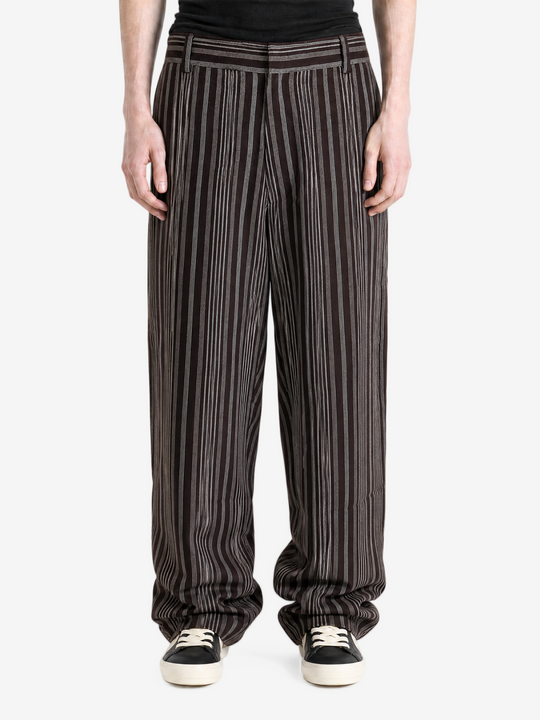 Brown pants, full body view