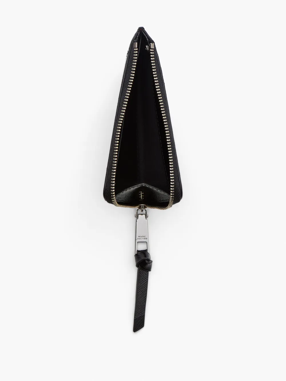 Black wallet, top view