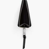 Black wallet, top view