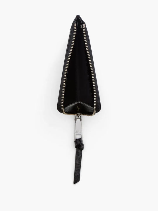 Black wallet, top view