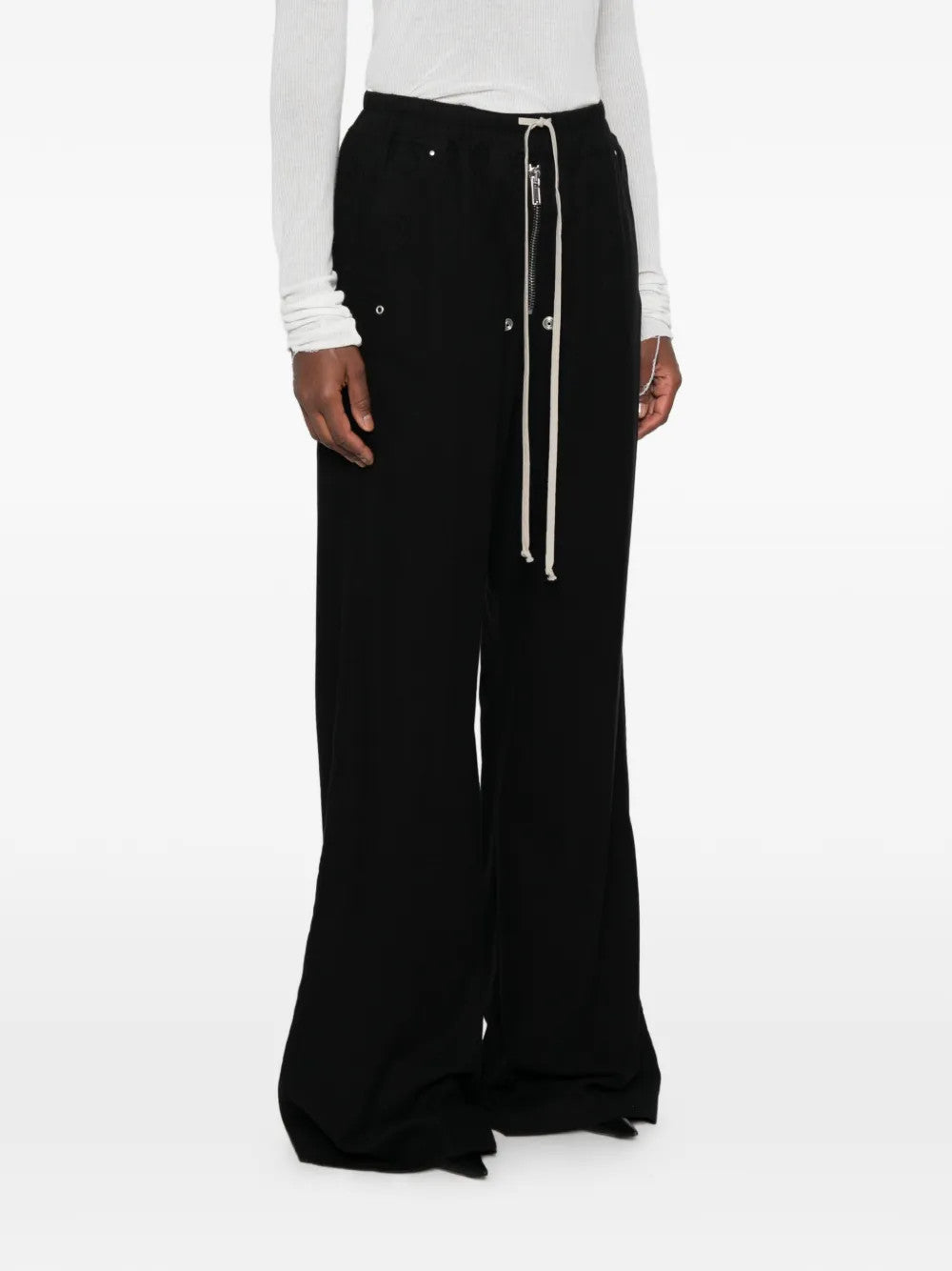 Black pants, full body view