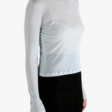 Blue shirt worn by a person, showing the shirt's fit