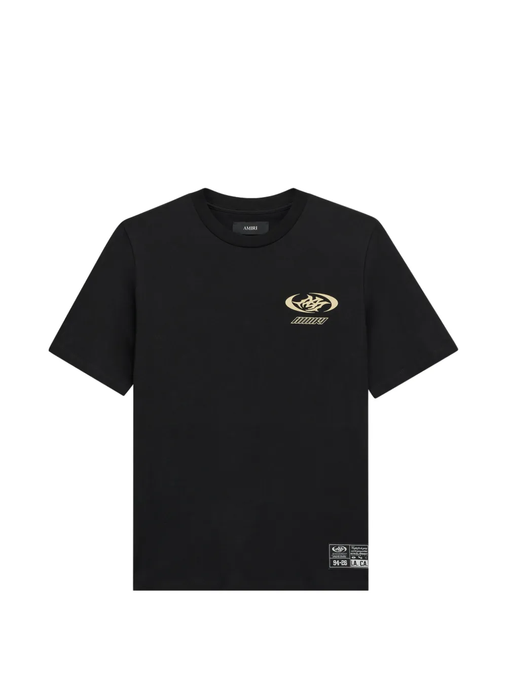 Black t-shirt, front view