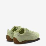 Green sneakers, side view