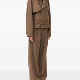 Brown jacket, full body view