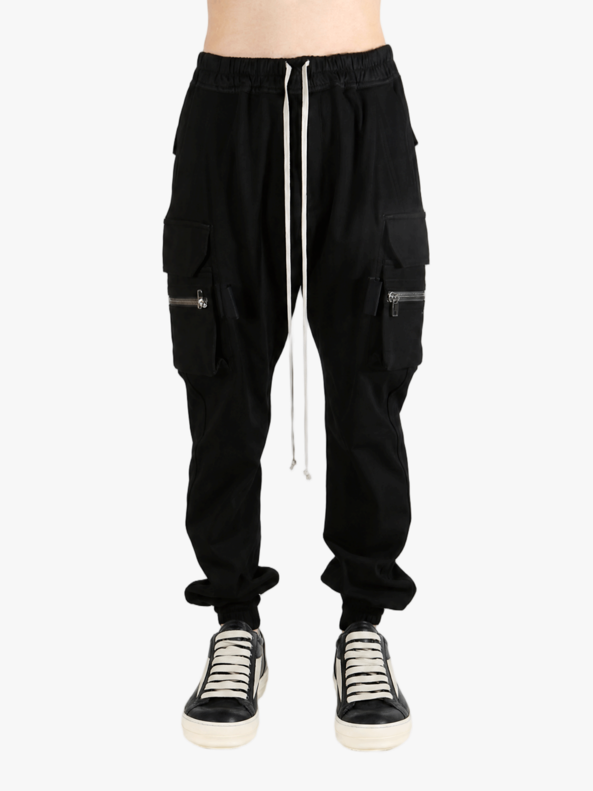 Black pants, full body view