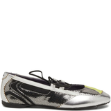 grey flats, front view