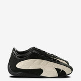 Black sneakers, front view