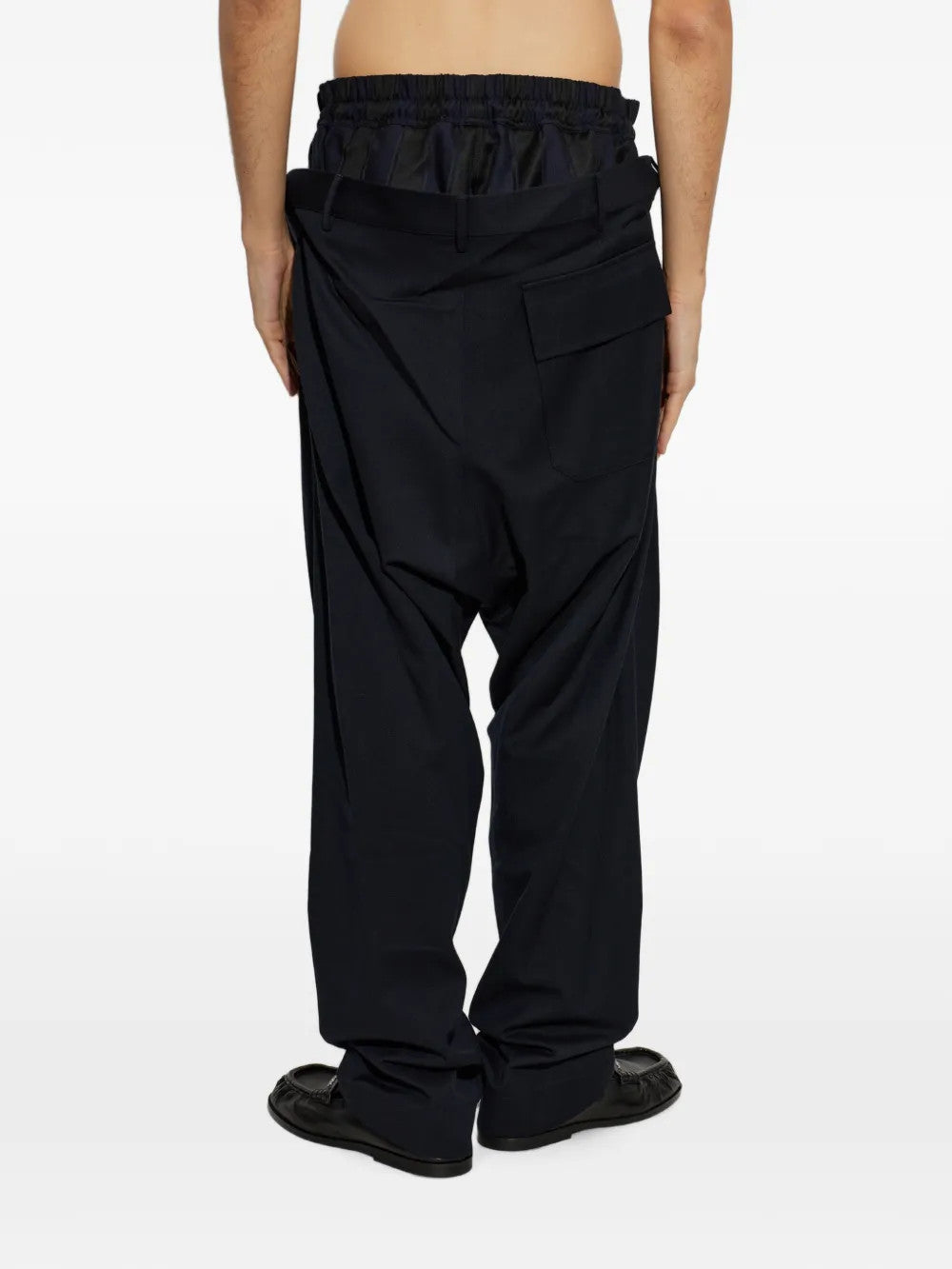 Black pants, full body view