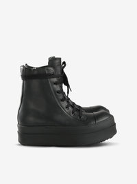 RICK OWENS - Women Scarpe In Pelle Mega Bumper Sneakers