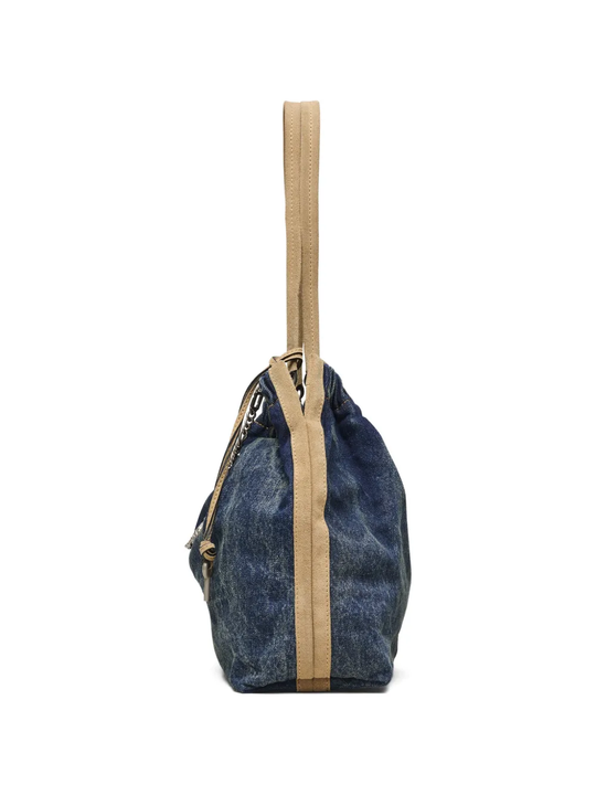 blue bags,side view