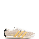 Tan shoes, side view