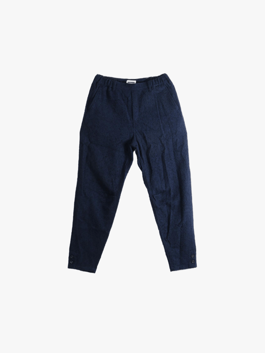 Navy pants, front view