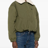 Green jacket, full body view