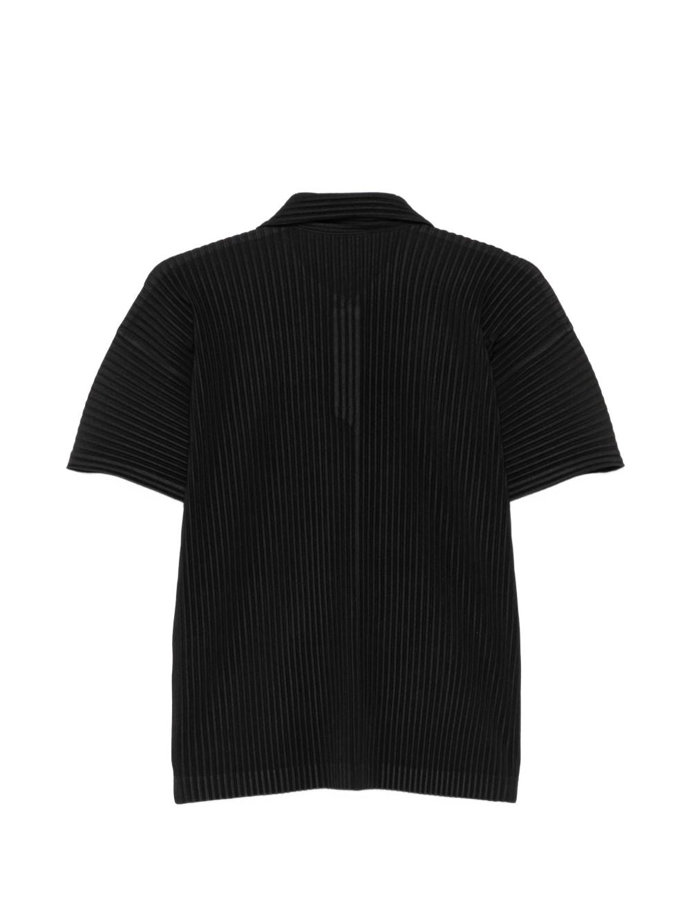 Black shirts, back view