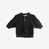 Black sweater, front view