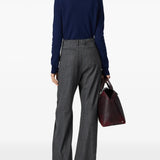 Grey pants, full body view