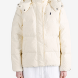 Tan jacket worn by a person, showing the jacket fit