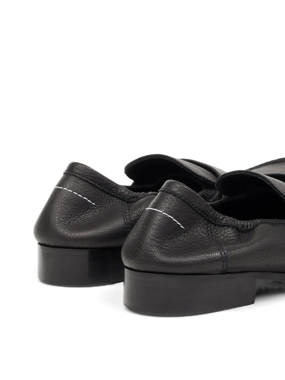 Black shoes, back view