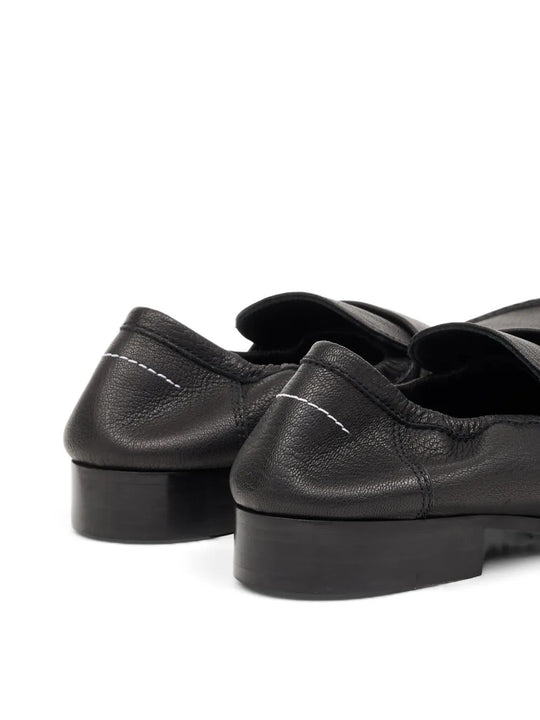 Black shoes, back view