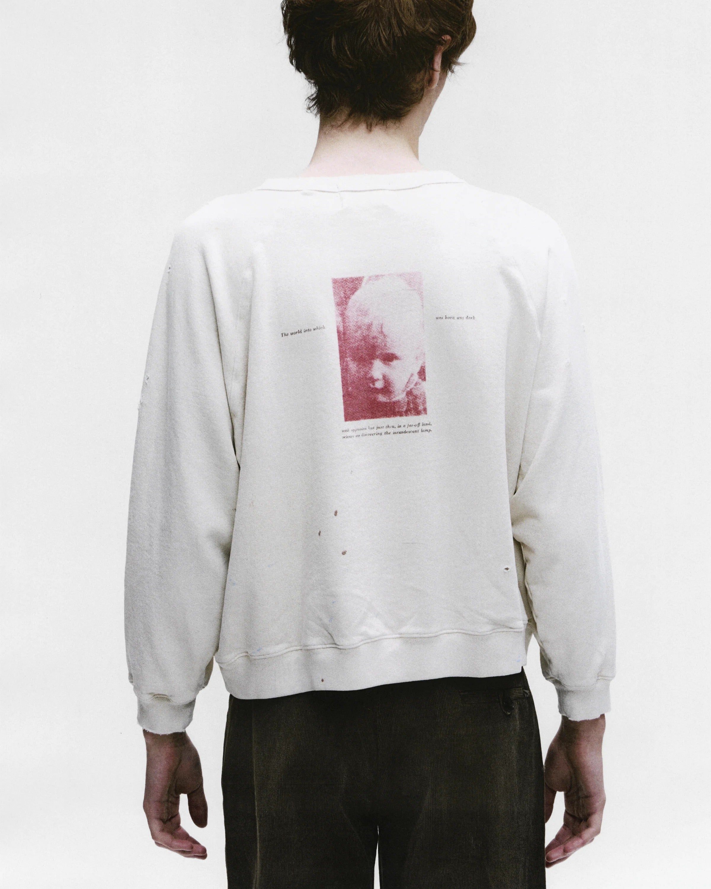 White shirts worn by a person, showing the shirts fit