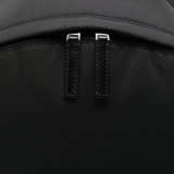 Close up of black bag,showing texture of the polyamide fabric