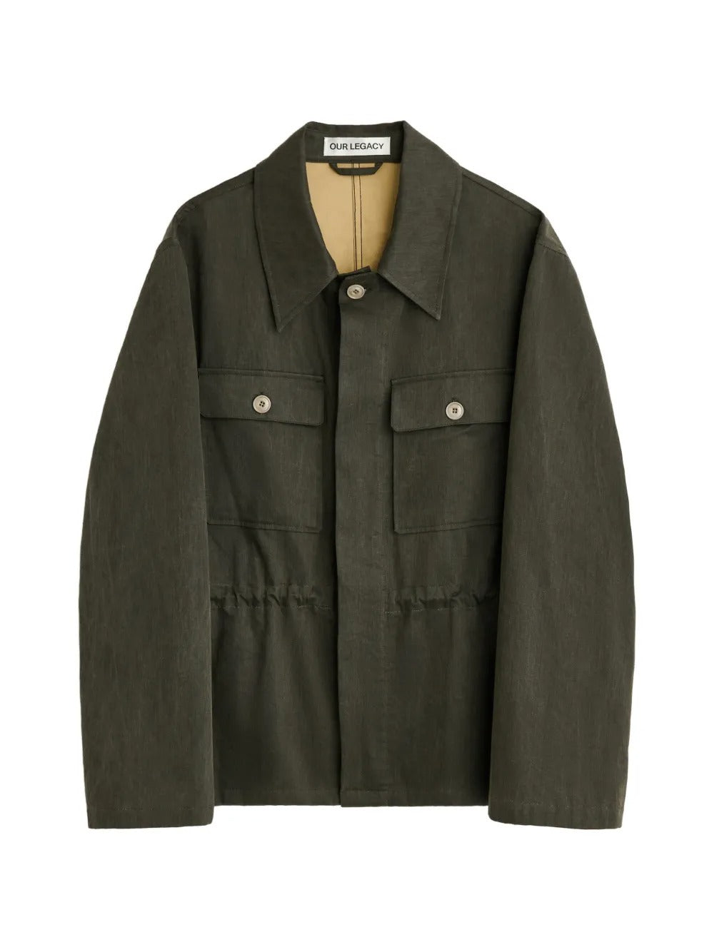 Green jacket, front view