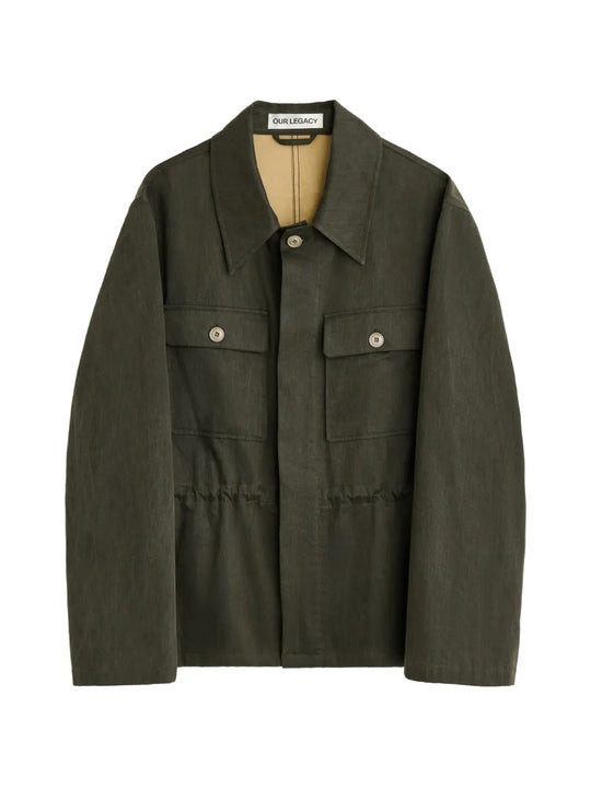 Green jacket, front view