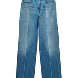 Blue pants,front view