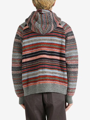 JUNYA WATANABE - Men Shetland Wool Jacquard Hoodie