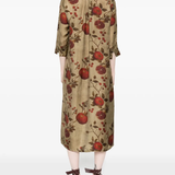 Tan dress, full body view