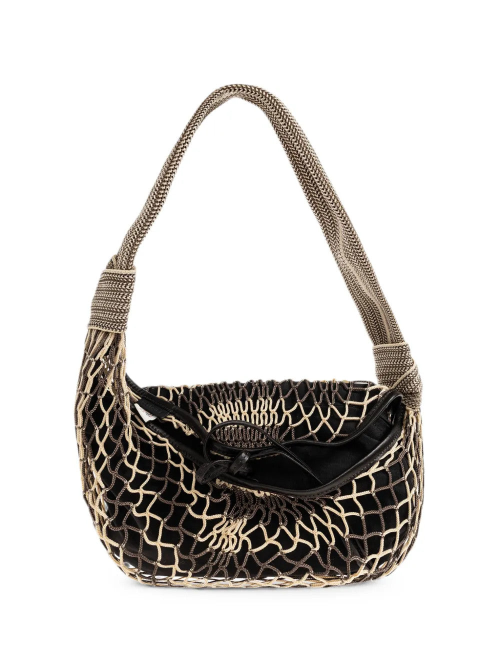 Tan bag, front view