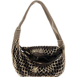 Tan bag, front view