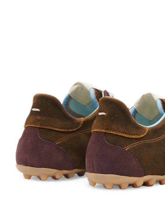 Brown shoes, back view