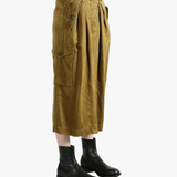 Brown skirt worn by a person, showing the skirt fit