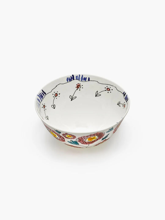 Blue bowl, front view