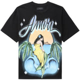 Black t-shirt, front view