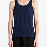 Blue top worn by a person, showing the top fit