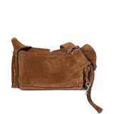 Brown leather bag,back view