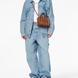 Brown bag, full body view