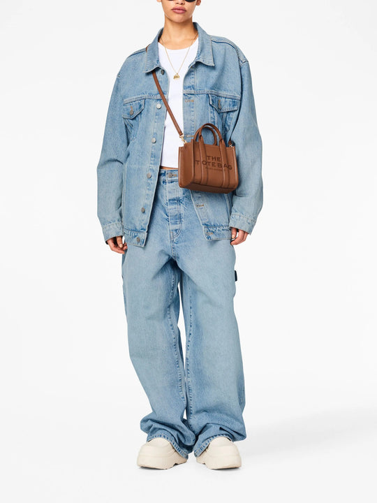 Brown bag, full body view