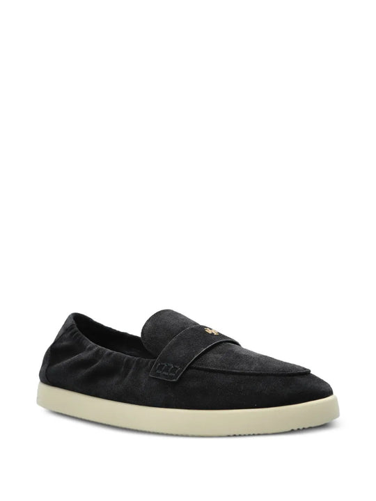 Blue shoes, front view