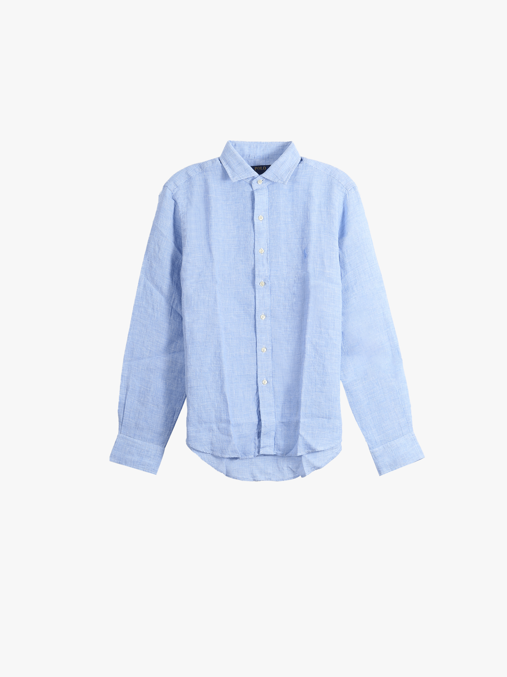Blue shirt, front view