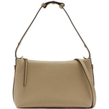 Tan bag, front view
