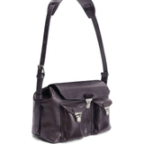 Purple bag, side view