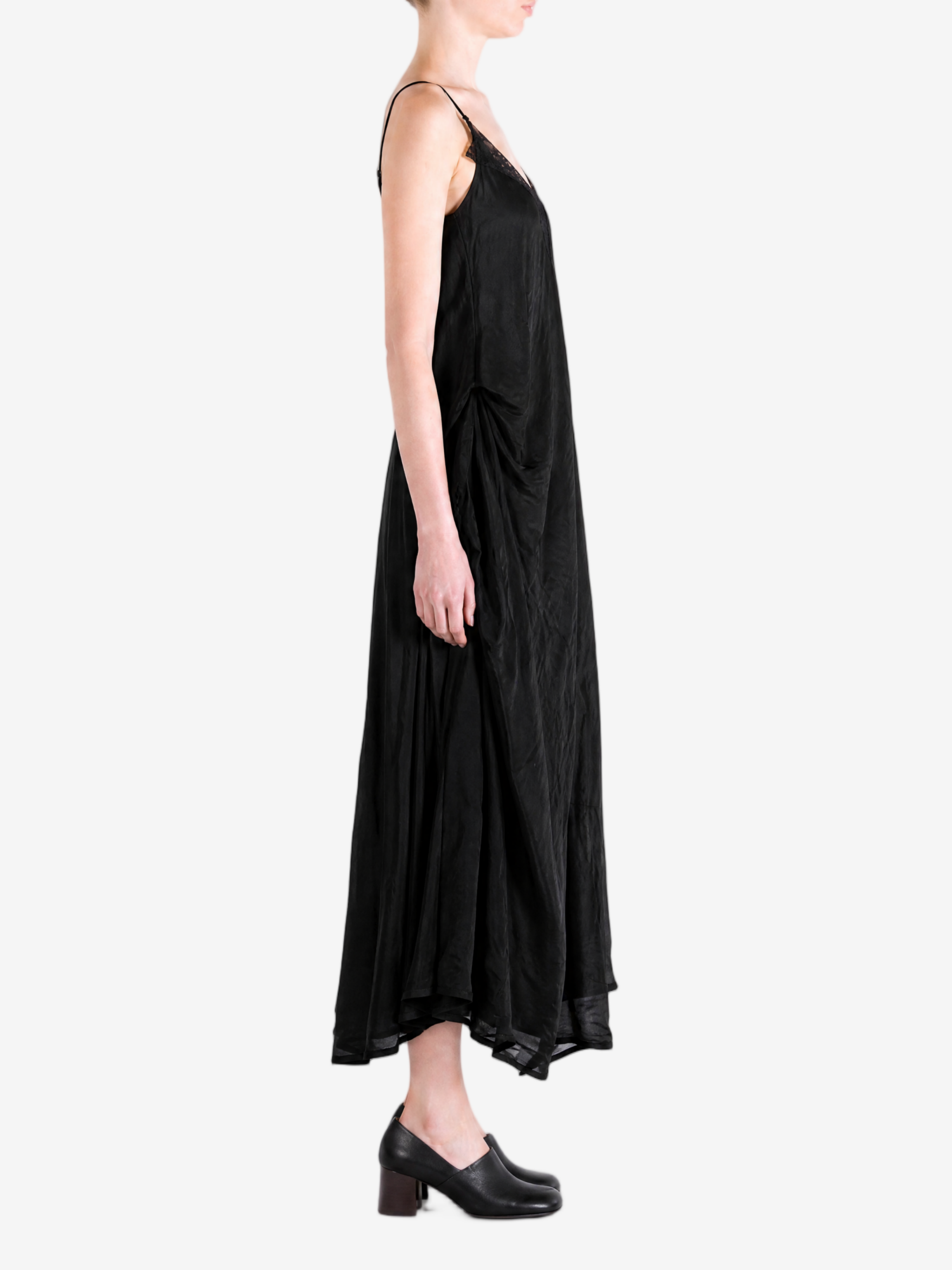 Black dress, full body view
