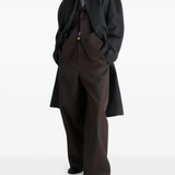 Black coats, full body view